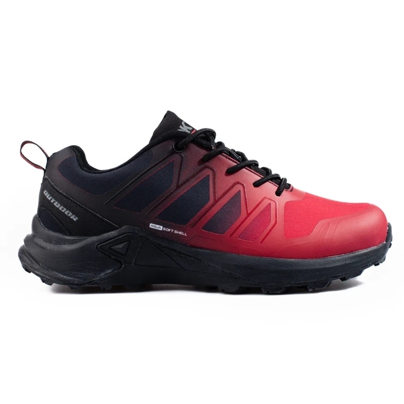 Chaussures de trekking homme DK Softshell rouges noir 1