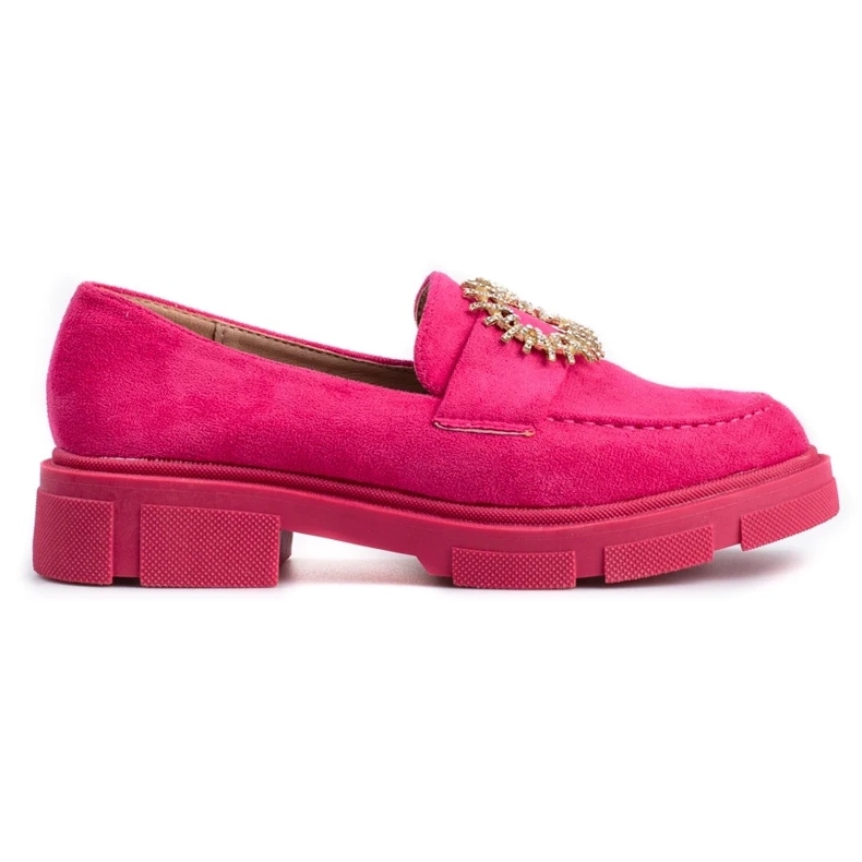 Chaussures femme en daim fuchsia rose 2