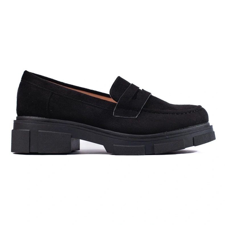 Chaussures femme en daim noir le noir 2