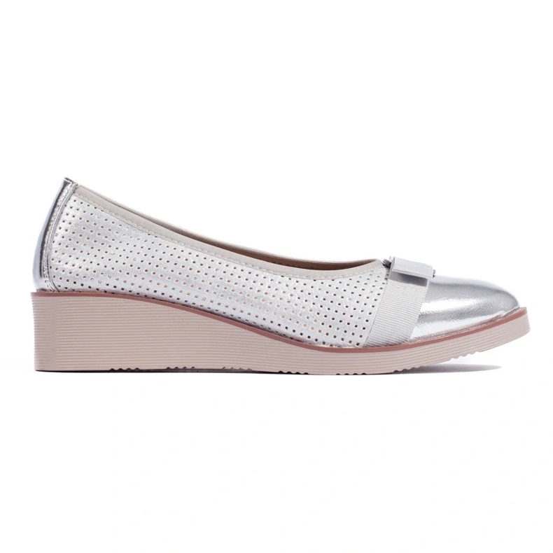W. Potocki Escarpins femme Potocki ajouré argent 1