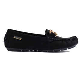 Mocassins classiques pour femmes Shelovet noir 1