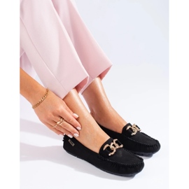 Mocassins classiques pour femmes Shelovet noir 2