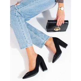 Escarpins Vinceza en daim noir, femmes le noir 3