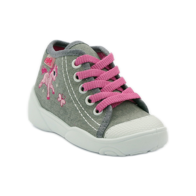Chaussons sur baskets Befado 218P048 konik rose gris 1 Chaussons sur baskets Befado 218P048 konik rose gris 1