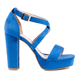 Sandales à talons bleus Shelovet 1