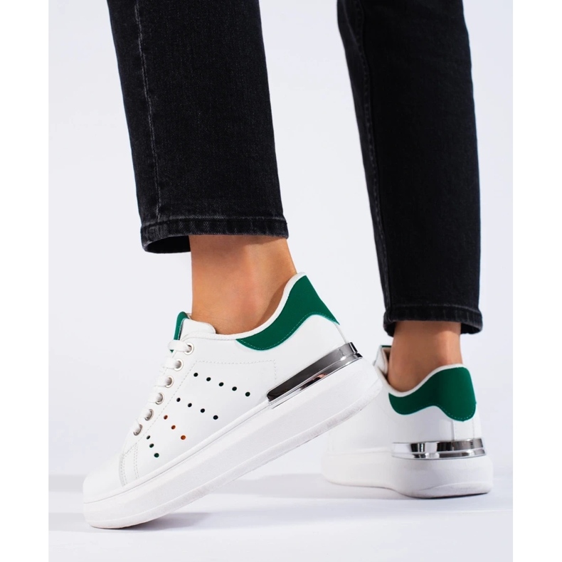 Baskets blanches à semelles épaisses Shelovet 2