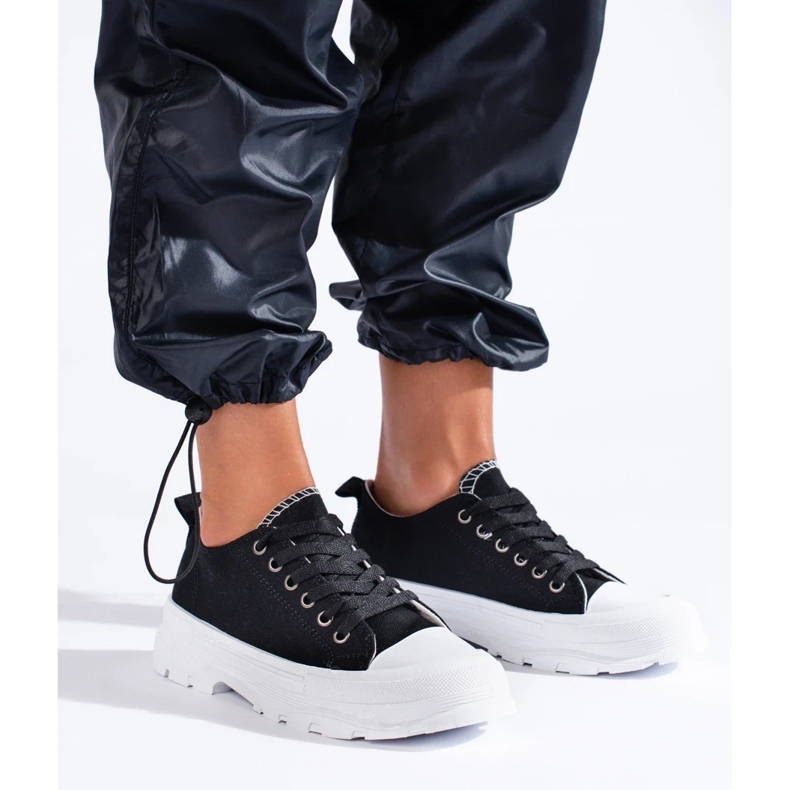 Baskets à plateforme Classic Shelovet le noir 1