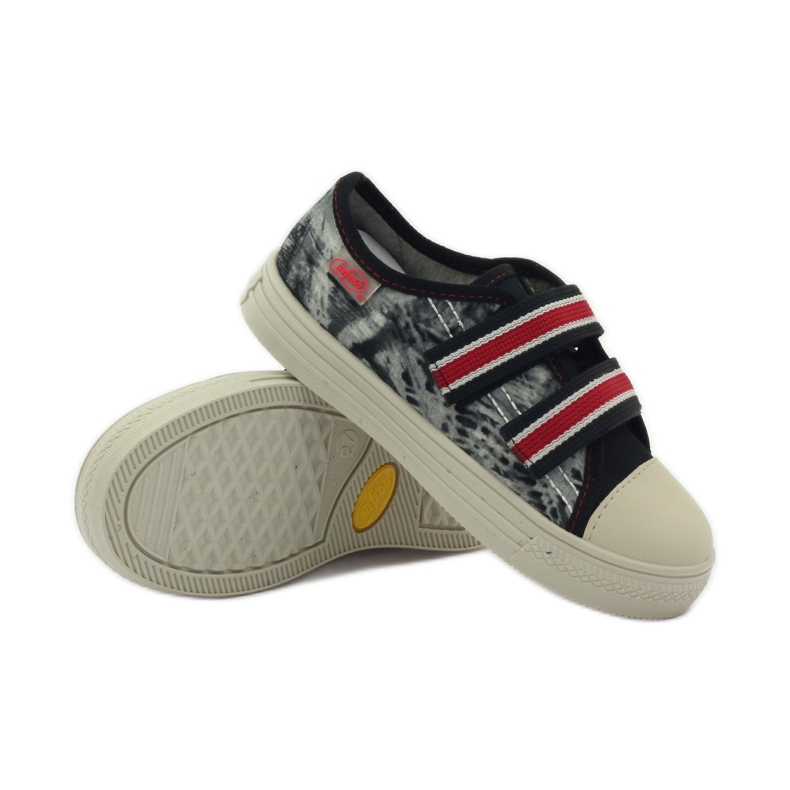 Chaussons Sneakers Graffiti Navets Befado 430x rouge gris noir blanc 3