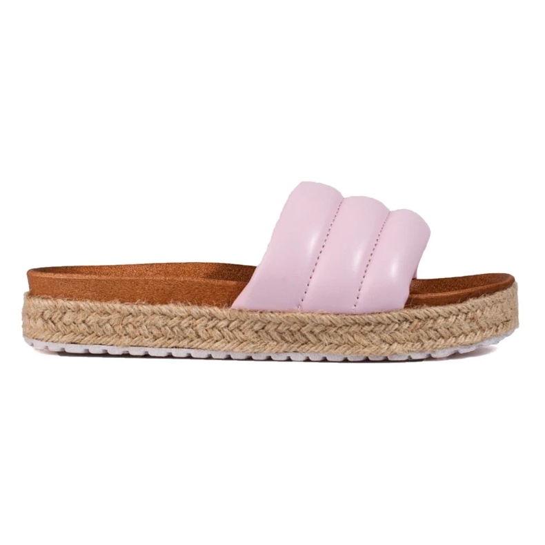 Espadrilles femme sur semelle épaisse Vinceza rose 1 Espadrilles femme sur semelle épaisse Vinceza rose 1