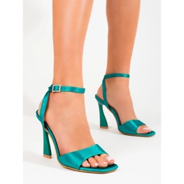 W. Potocki Sandales à talons femme Potocki vert 1