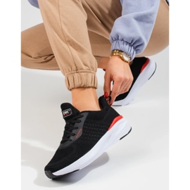 Chaussures de sport noires pour femme à semelle épaisse DK 2