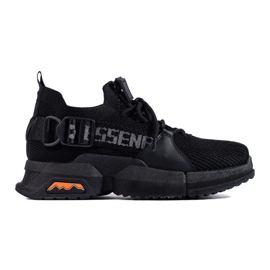 Baskets femme Shelovet noires ajourées le noir 2