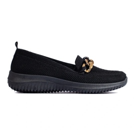 Slip en tissu confortable pour femmes avec une chaîne noire Shelovet le noir 2