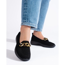 Slip en tissu confortable pour femmes avec une chaîne noire Shelovet le noir 1