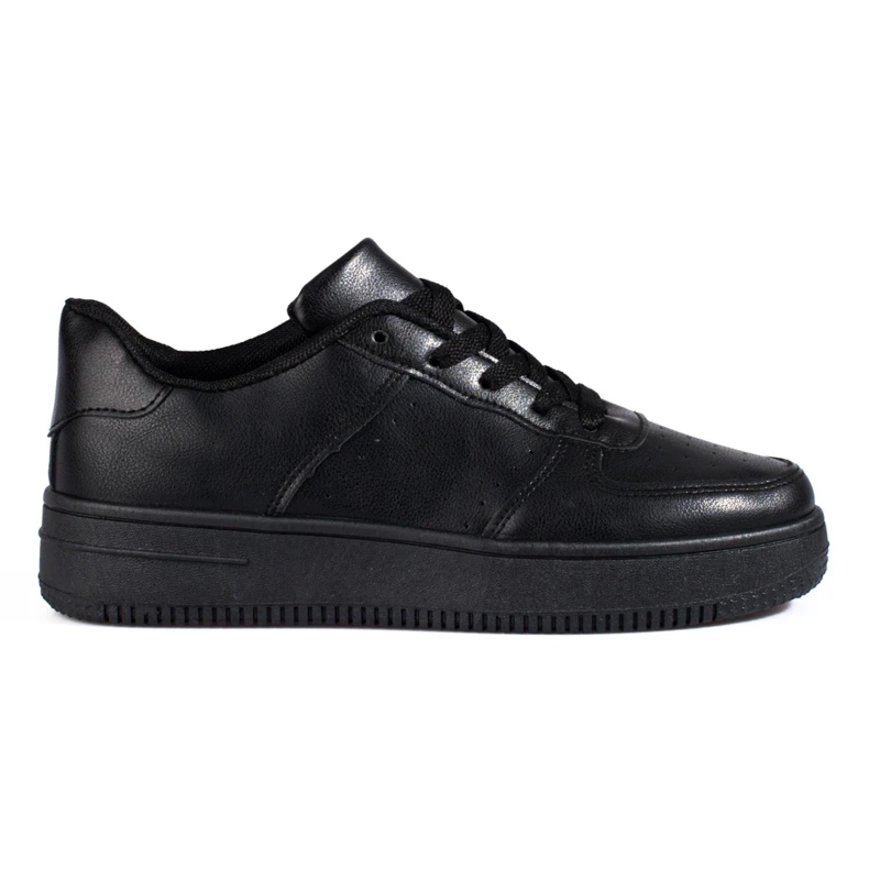Chaussures de sport noires Shelovet à semelle épaisse 1
