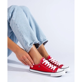 Baskets classiques rouges Big Star T274020603 3
