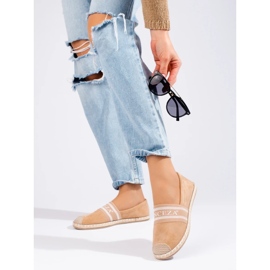 Espadrilles en daim beige pour femme de Vinceza 1