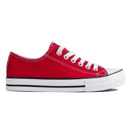 Baskets classiques rouges Shelovet 2