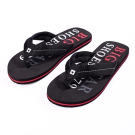 Chaussons noirs pour hommes Big Star LL174614 1