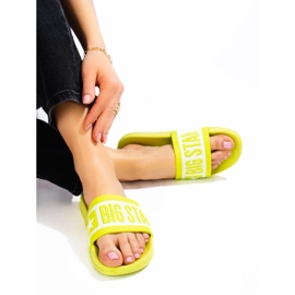 Chaussons femme jaune Big Star ll274742 1