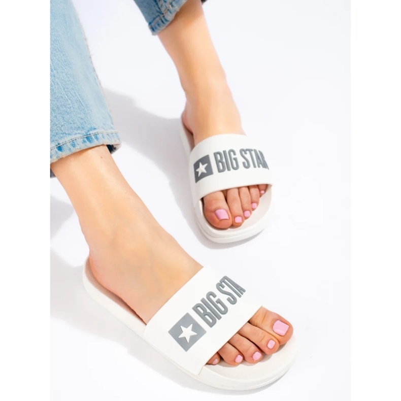 Chaussons femme Big Star blanc ff274A199101 blanche 2