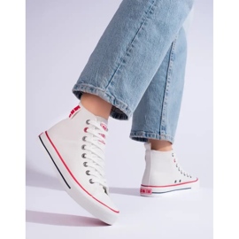 Baskets hautes blanches pour femme Big Star JJ274132 2 Baskets hautes blanches pour femme Big Star JJ274132 2