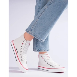 Baskets hautes blanches pour femme Big Star JJ274132 1