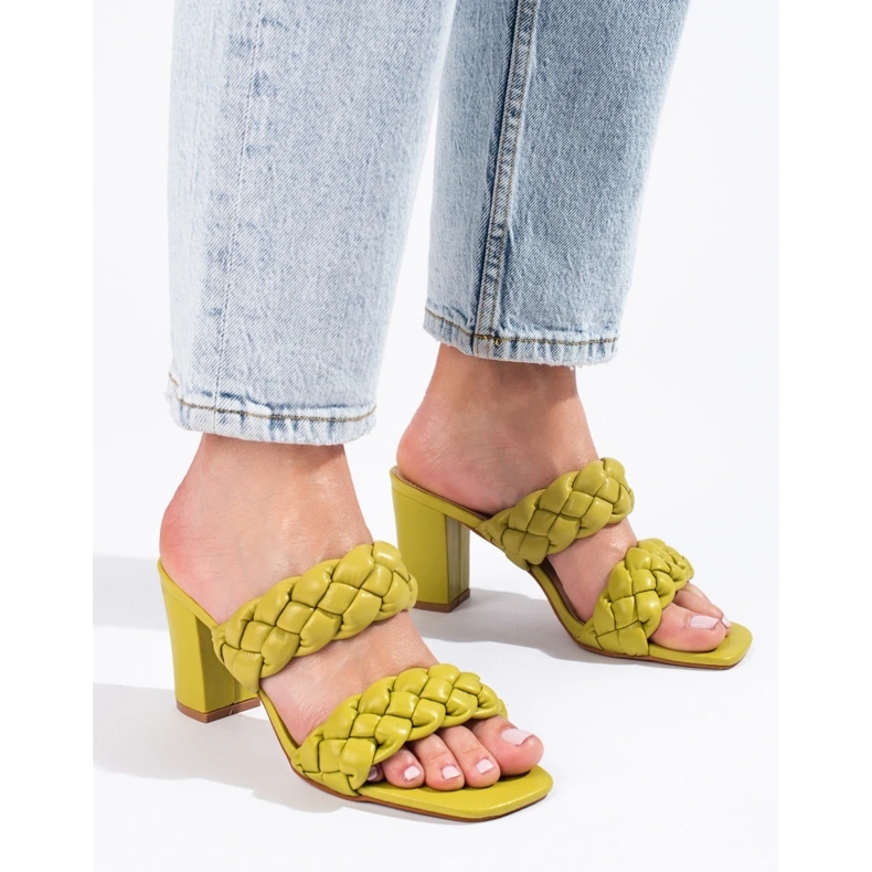 Rabats de poteau Shelovet tissés verts 2