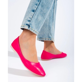 Ballerines roses pour femmes en éco-cuir Shelovet 1