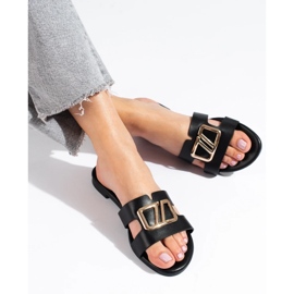 Chaussons Shelovet noirs pour femmes élégantes le noir 2