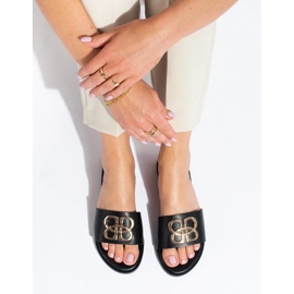 Chaussons Shelovet noirs classiques pour femmes le noir 2 Chaussons Shelovet noirs classiques pour femmes le noir 2