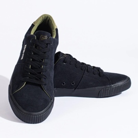 Baskets noires pour hommes Big Star LL174009 le noir 2 Baskets noires pour hommes Big Star LL174009 le noir 2