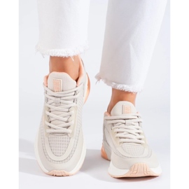 Chaussures de sport beiges pour femmes LL274336 Big Star 1