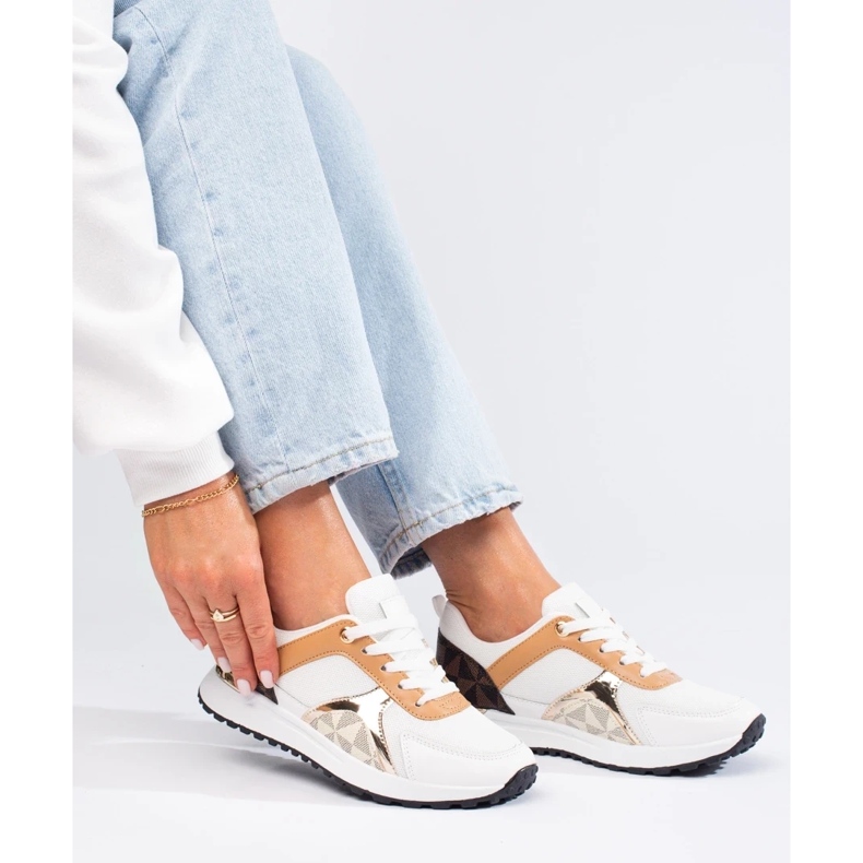 Chaussures de sport femme Shelovet blanc multicolore 1