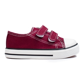 Baskets enfant vico velcro bordeaux rouge 2 Baskets enfant vico velcro bordeaux rouge 2