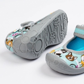 SHELOVET Chaussons pour enfants pour la maternelle avec des chiens 3F bleu 1