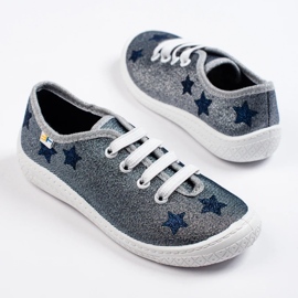 SHELOVET Baskets à enfiler pour enfants 3F grises 2