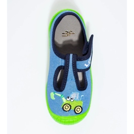 Chaussons d'excavatrice à velcro bleu Shelovet 1