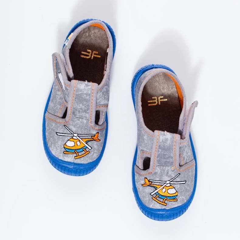 Chaussons hélicoptère gris de Shelovet 1 Chaussons hélicoptère gris de Shelovet 1