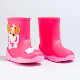 Bottes de pluie enfant fuchsia Shelovet rose 2