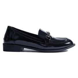 Mocassins classiques laqués noirs Shelovet 2