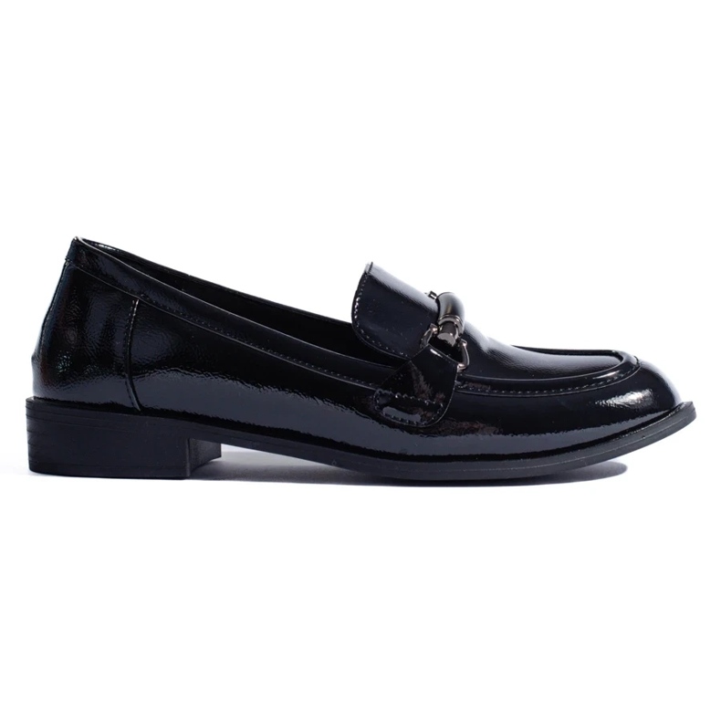 Mocassins classiques laqués noirs Shelovet 2