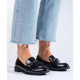 Mocassins classiques laqués noirs Shelovet 1