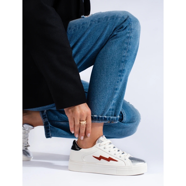 Baskets blanches femme Shelovet 2