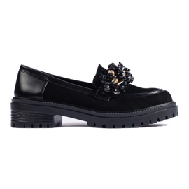 Mocassins en daim noir pour femmes de Shelovet le noir 1