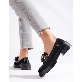 Mocassins en daim noir pour femmes de Shelovet le noir 4