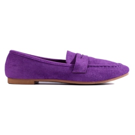 Lords en daim confortables pour femmes, violet Shelovet 3