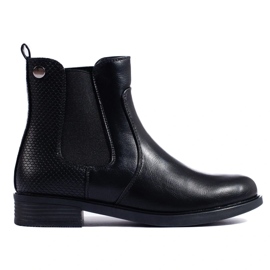 Bottines Chelsea femme Shelovet noires le noir 2