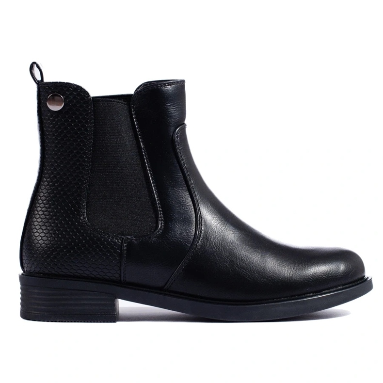 Bottines Chelsea femme Shelovet noires 2
