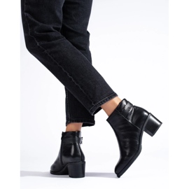 Bottes à talons hauts noires classiques de Daszyński le noir 4